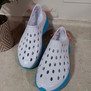 Kane Footwear Revive Recovery M 8/ W 10 White Blue Activewear Shoes